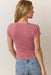 Marine Layer - Lexi Rib Sun-In Crew Tee - Brick - Back