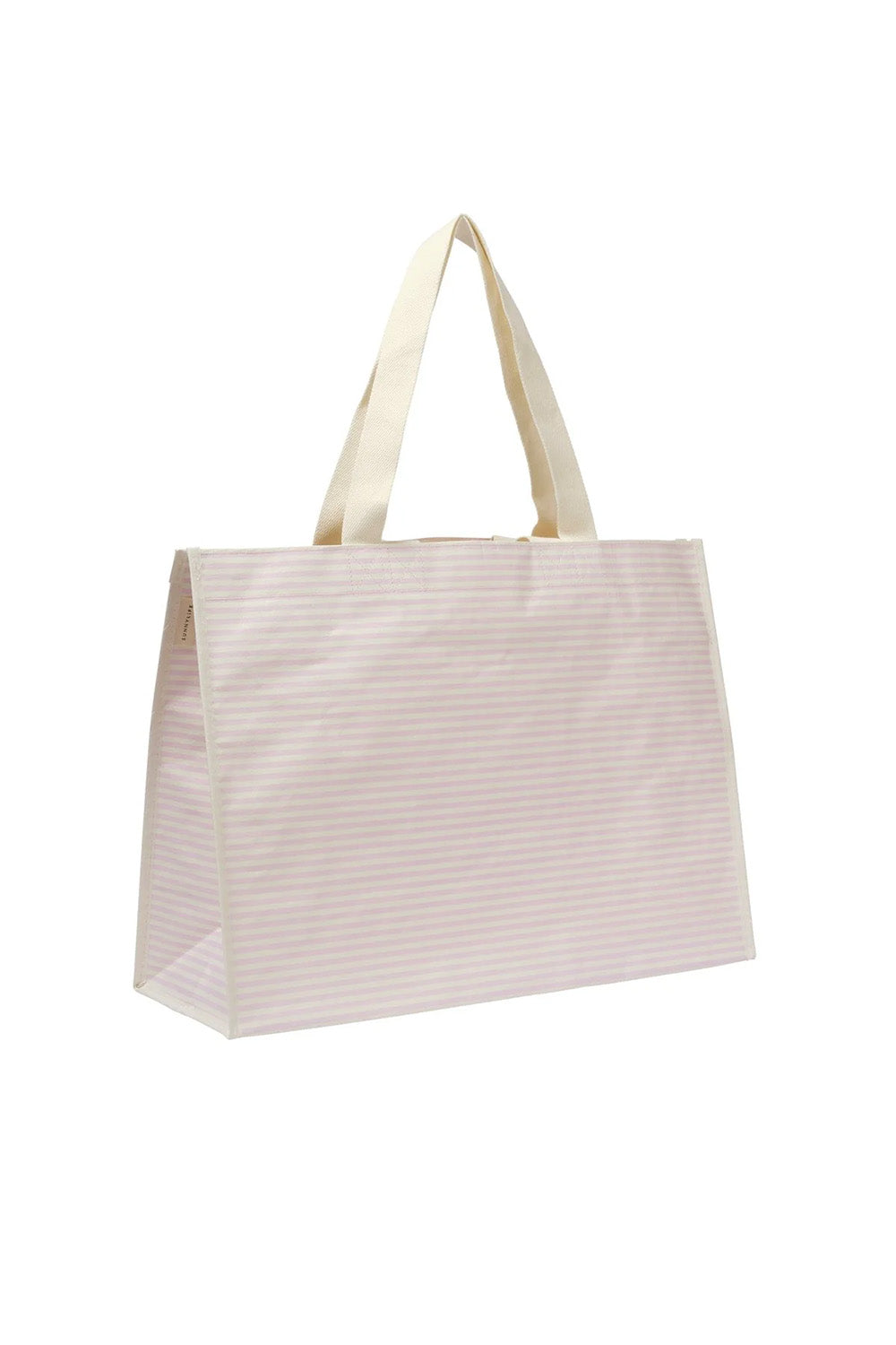 Sunnylife - CARRYALL BEACH BAG Lazy Days Pink Stripe - Profile