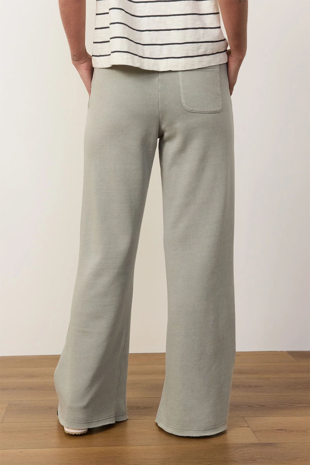 Marine Layer - Cloud 9 Wide Leg Sweatpant - Shadow - Back