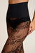 Commando - Floral Net Tights - Black - Detail