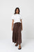 Rhythm - Classic Tiered Maxi Skirt - Chocolate