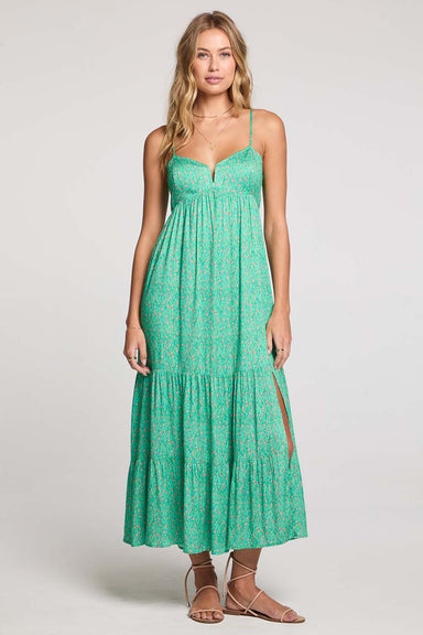 Saltwater Luxe - Seren Midi Dress - Jade - Front