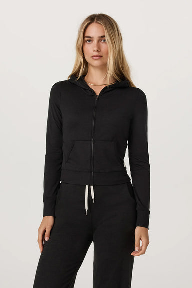 vuori-halo-mini-hoodie-black-heather-front