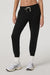 vuori performance jogger black heather front