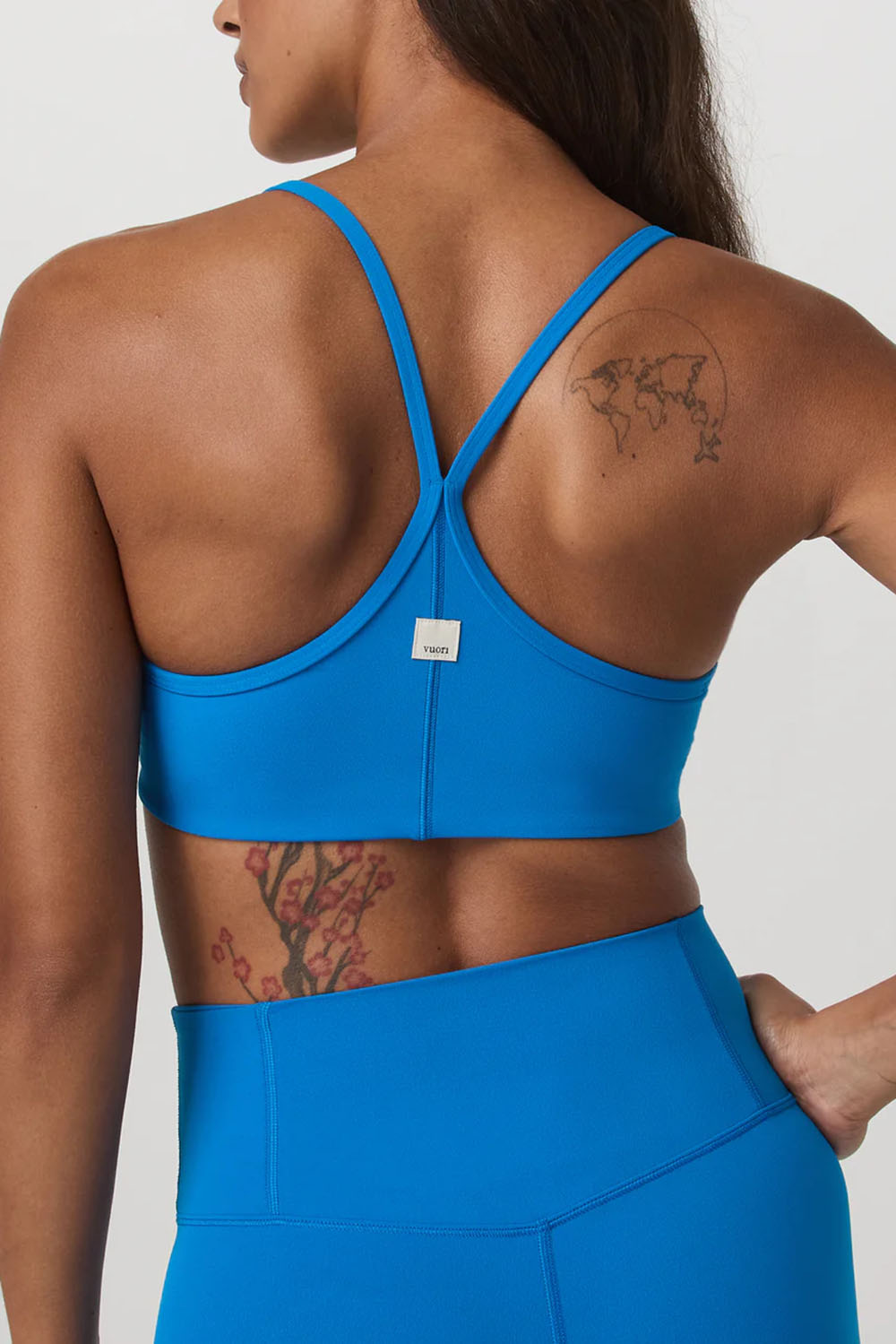 vuori all the feels bra regatta blue back