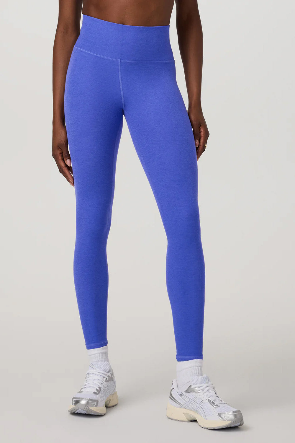 Vuori - Clean Elevation Legging - Bright Iris Heather - Front