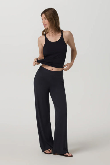 vuori pose wideleg pant black