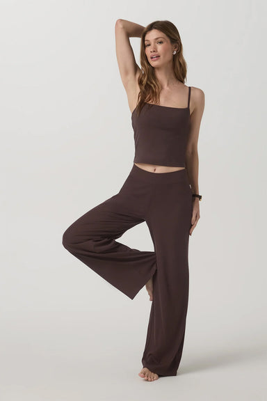 vuori pose wideleg pant french roast