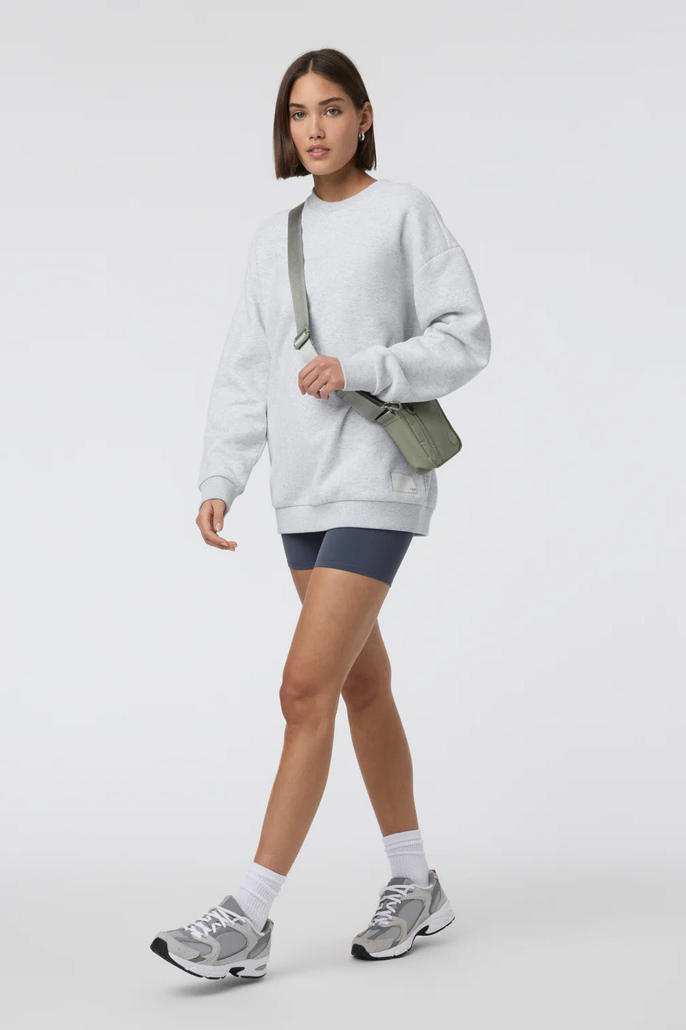 Vuori - Restore Oversized Crew 2.0 - Pale Grey Heather