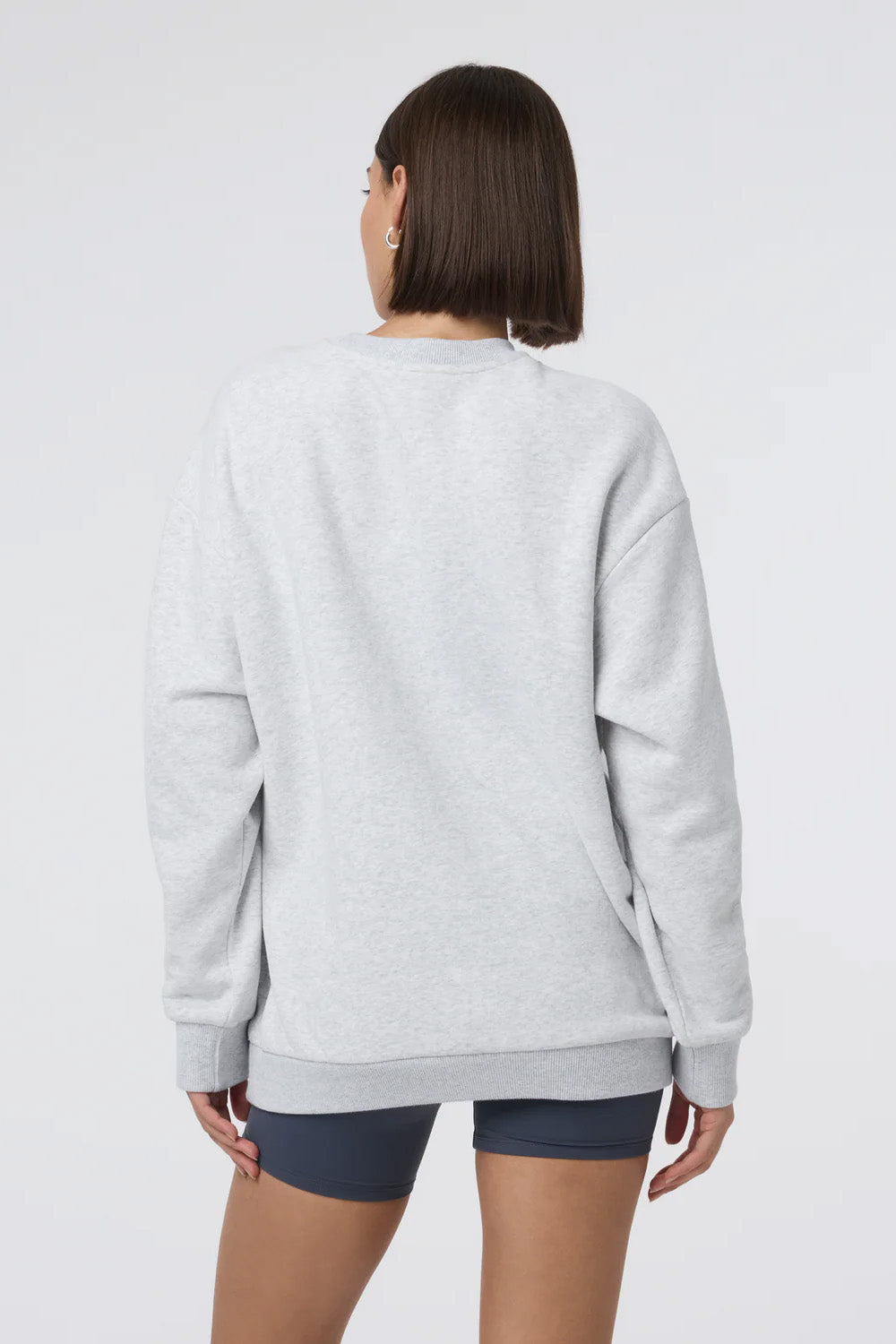Vuori - Restore Oversized Crew 2.0 - Pale Grey Heather - Back