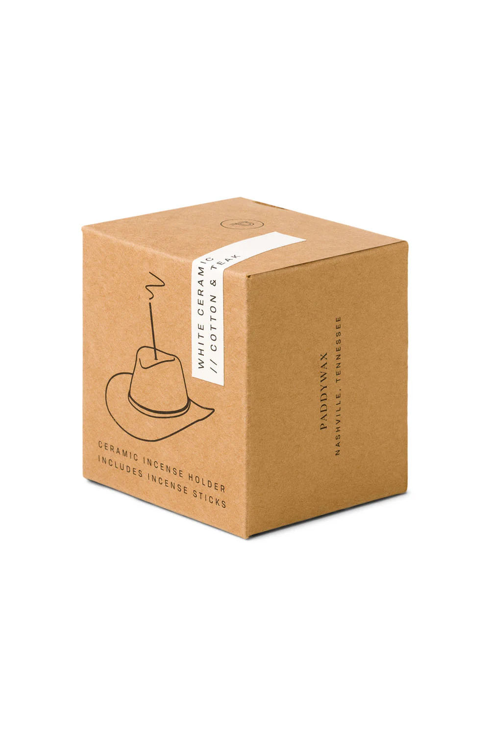 COWBOY HAT INCENSE HOLDER White