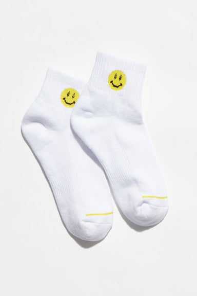 Free People - Movement Smiling Buti Ankle Socks - White