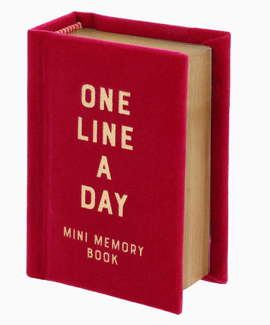 chronicle rose velvet mini one line a day cover