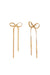 Pearl of the West - Matlock Bow Studs - 18K GP Stainless