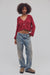 Free People - Heartland Pullover - Richest Red - Front