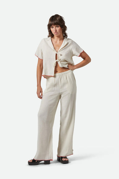 Brixton - Wandering Hudson Lounge Pant - Off White