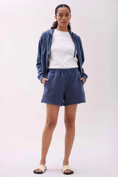 Richer Poorer - Recycled Fleece Sweatshort - Mineral Moonlit Ocean