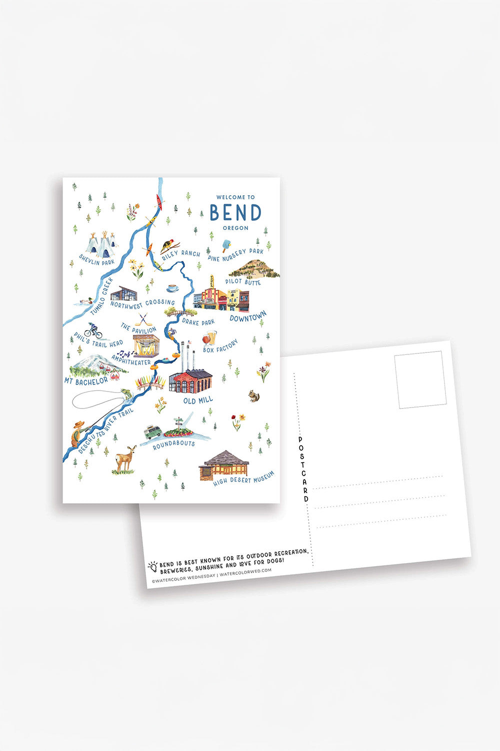 watercolor-wednesday-bend-oregon-postcard