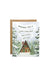 Watercolor Wednesday Christmas Cabin Holiday Card — Front view