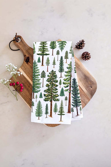 watercolor-wednesday-evergreen-trees-tea-towel
