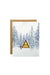 Watercolor Wednesday Snowy Cabin Card — Front view