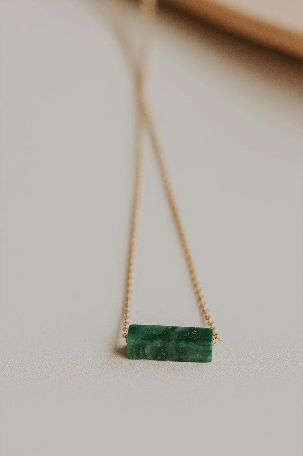 Hello Adorn - Moss Gemma Necklace 