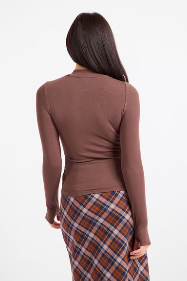 Sadie & Sage - Ronan Top - Brown - Back