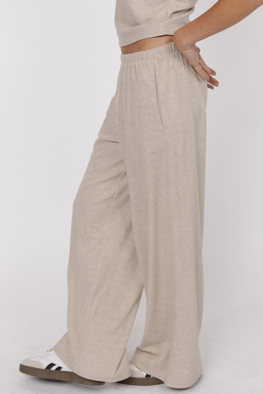 Sage the Label - Cindy Pant - Oatmeal - Side