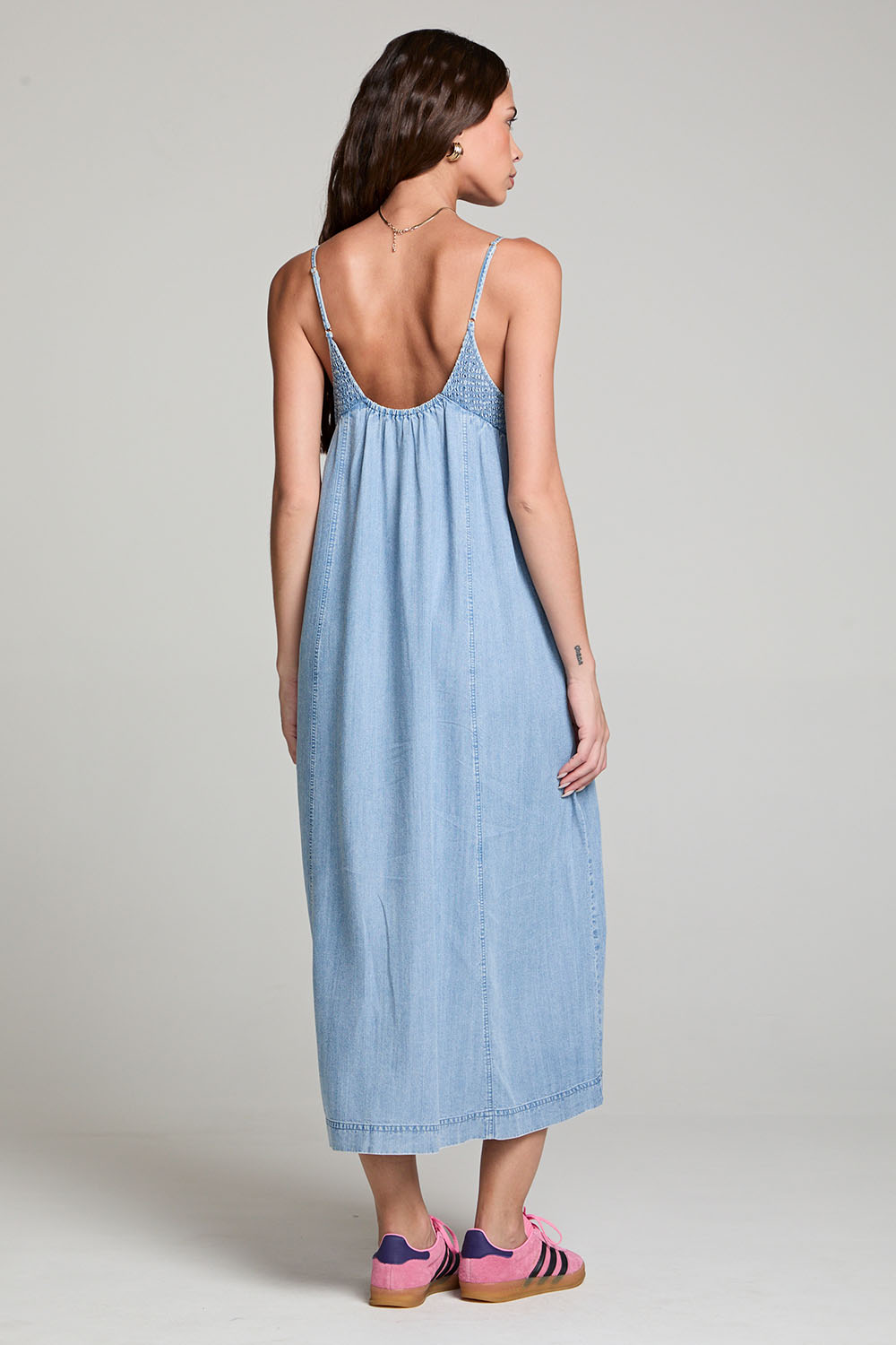 Saltwater Luxe - Matilda Midi Dress - Vintage Indigo - Back