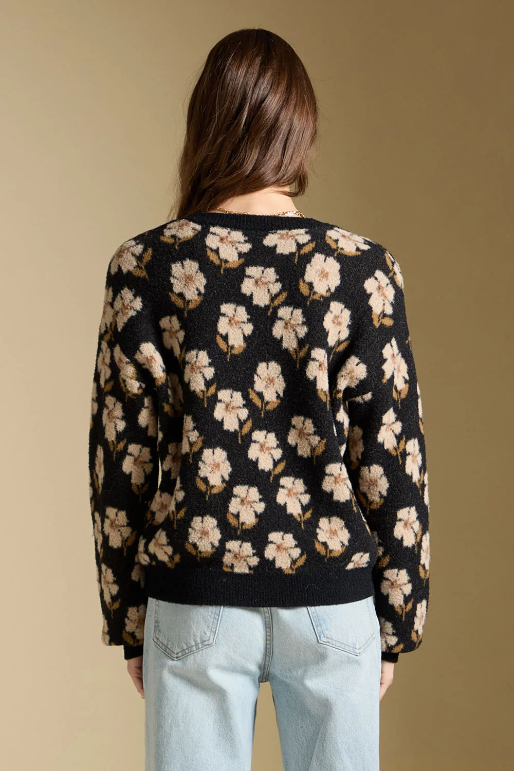 Saltwater Luxe Vincent Sweater in Black — Back view