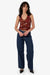 Thrills - Rhapsody Floral Top - Cabernet