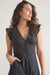 Marine Layer - Camila Midi Dress - Black - Front Detail