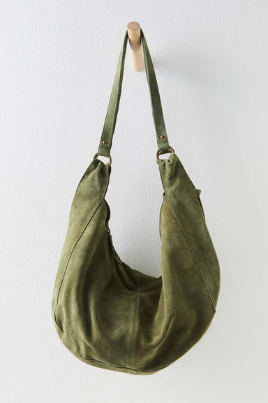 Free People - Roma Suede Tote - Olive Moss