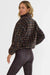 Beach Riot - Leona Plaid Sherpa - Chocolate Bar - Back