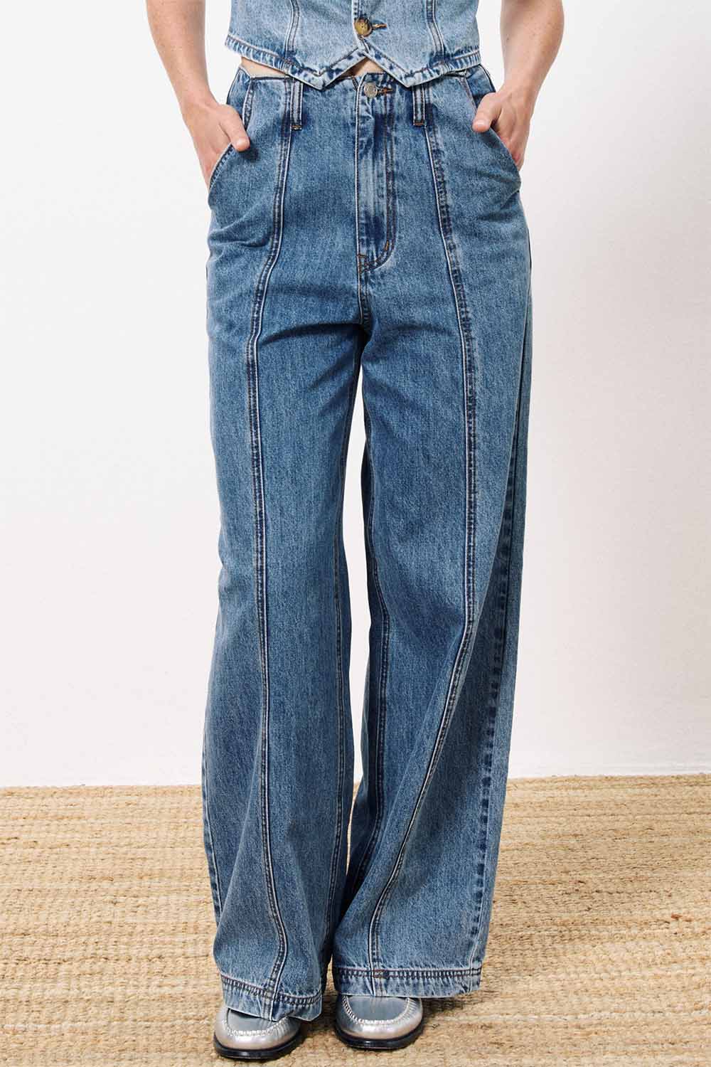 FRNCH - Aela Jean - Bleu Jean - Front
