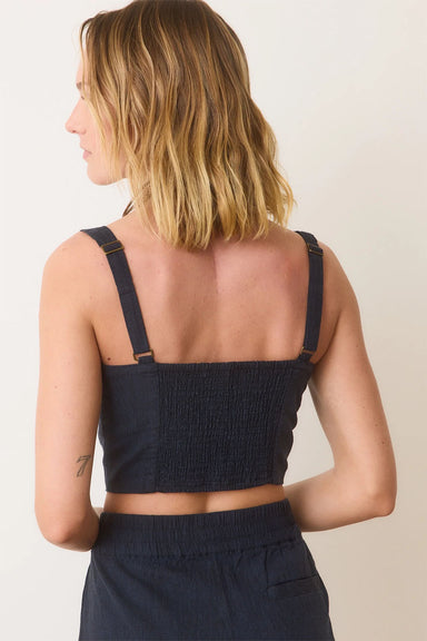 Marine Layer - Zoe Hemp Tank - India Ink - Back