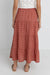 Rhythm - Lola Check Tiered Maxi Skirt - Red - Back