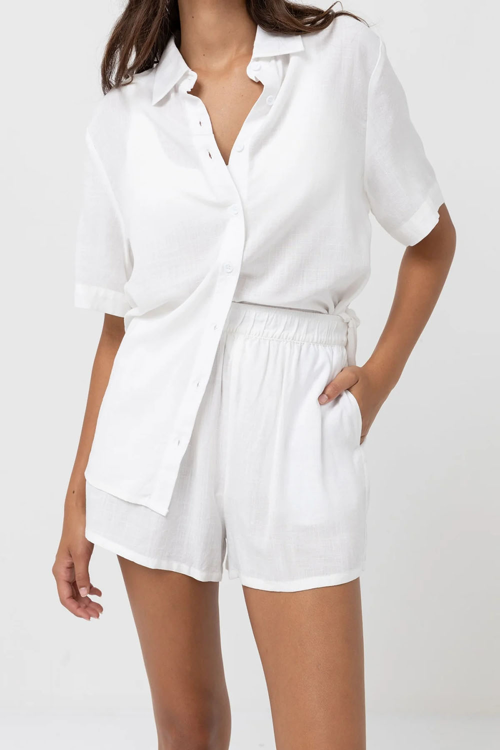 Rhythm - Classic Beach Short - White - Front