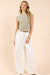 Sadie & Sage - Part of Me Knit Top - Olive Ivory