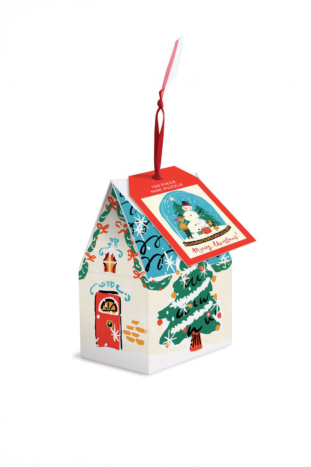 SNOW GLOBE 130 PC PUZZLE ORNAMENT