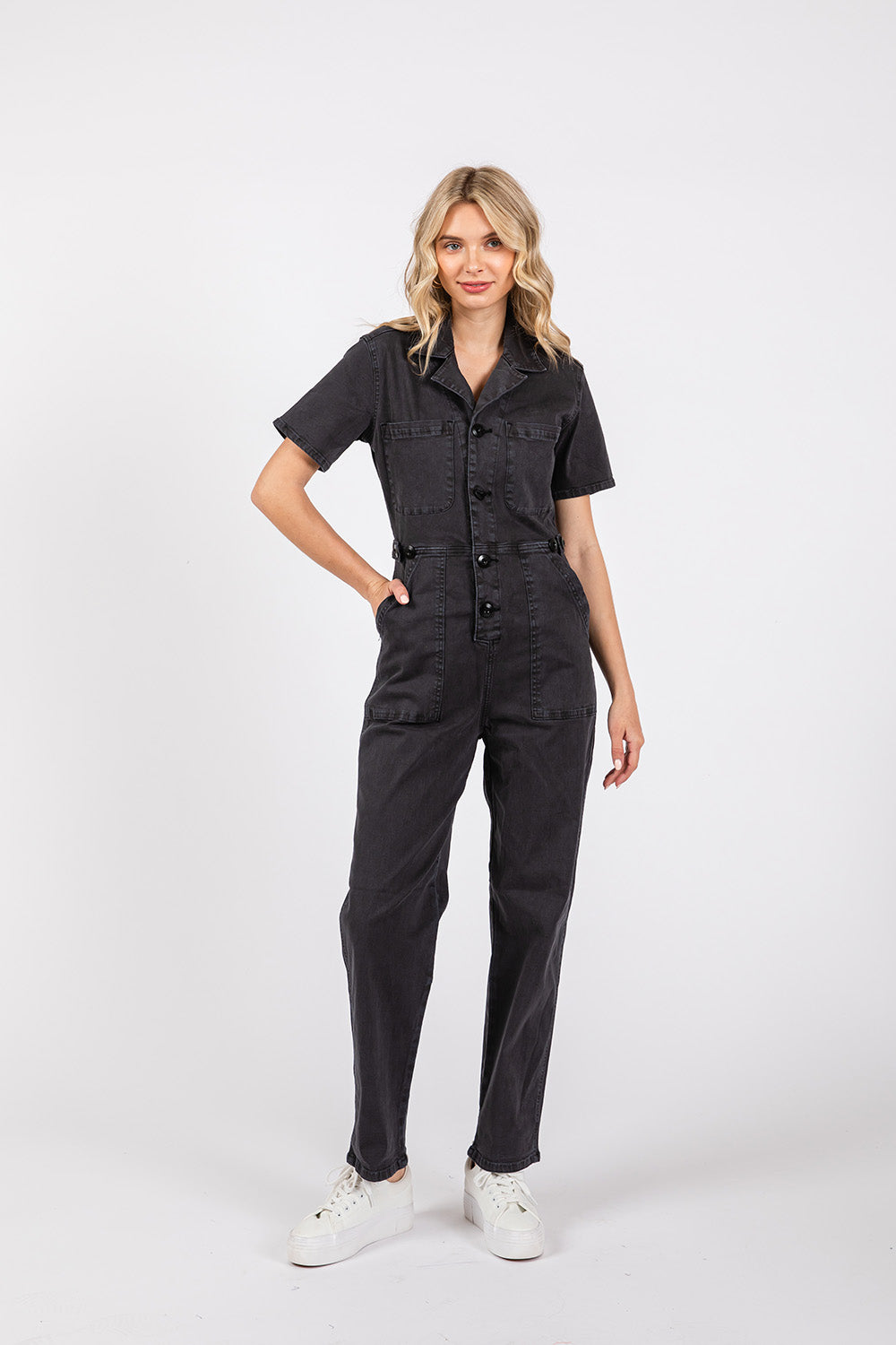 Letter to Juliet - SS Utility Coverall - Washed Black - Front