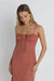 Rhythm - Lola Check Maxi Dress - Red - Front