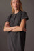 Richer Poorer - Relaxed Tee Dress - Stretch Limo - Front Detail