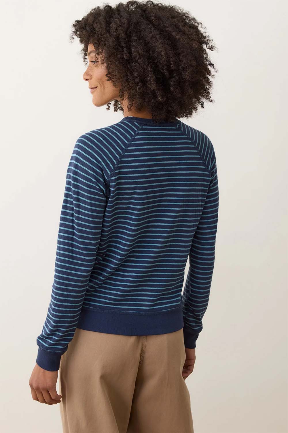 Marine Layer - Juno Reversible Raglan - Moonlit Blue - Back