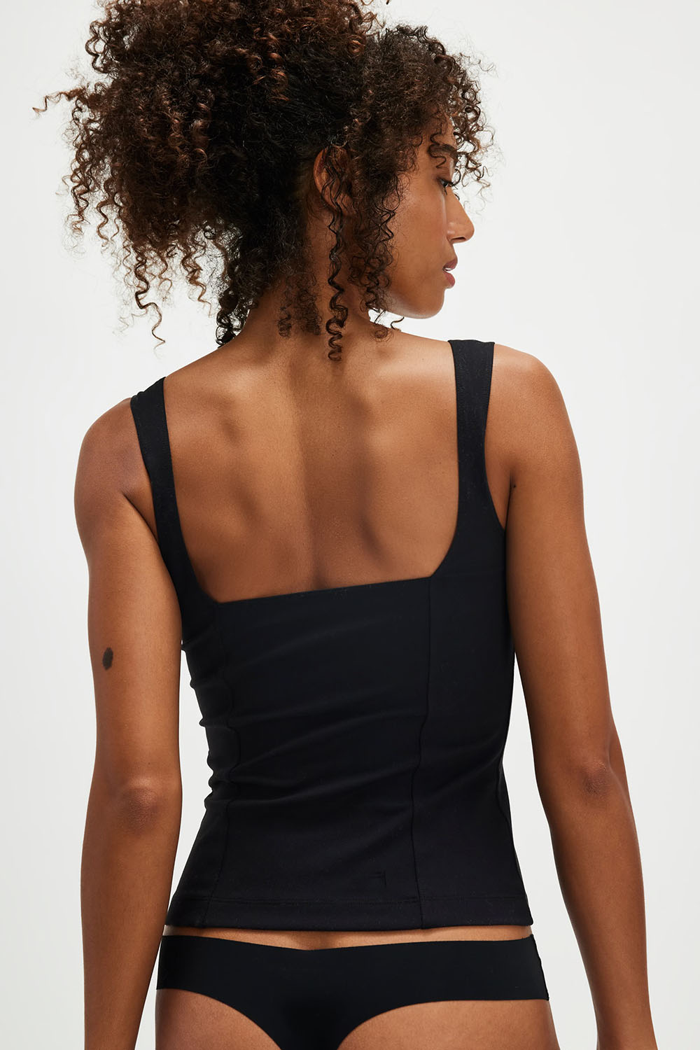Free People - Somewhere Sometime Cami - Black - Back