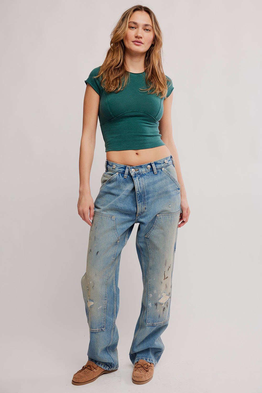 Free People - Protagonist Tee - Rainforest - Front