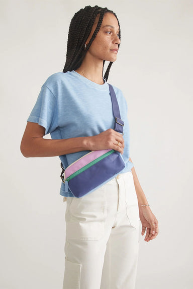 Marine Layer - Colorblock Fanny Pack - Lilac Colorblock - Model