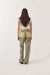 Brixton Essex Patchwork Painter Pant in Vintage Olive — Back view