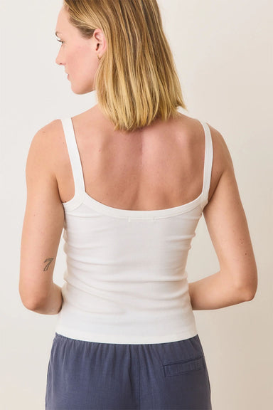 Marine Layer - Lexi Rib Sun-In Cami - White - Back