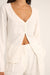 Rhythm - Kayla Long Sleeve Top - White - Detail